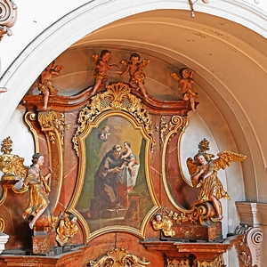 5 / © Wolfgang Hochreiter Augustinus-Altar: Aufsatzbild: Hl. Antonius von Bartolomeo Altomonte