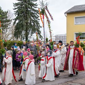 Palmprozession und Heilige Messe